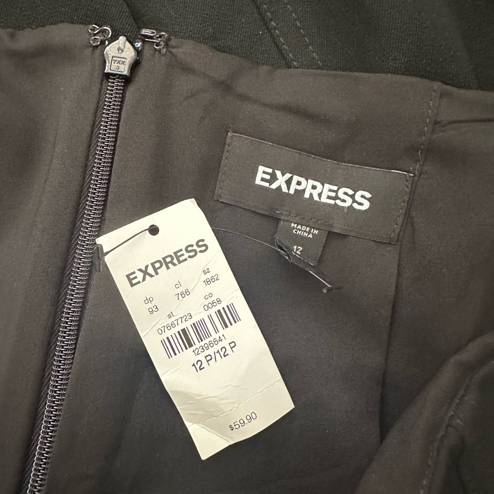 NWT! Express Black Lace Up Corset Skirt in Women’s Petite 12 - Picture 7 of 7